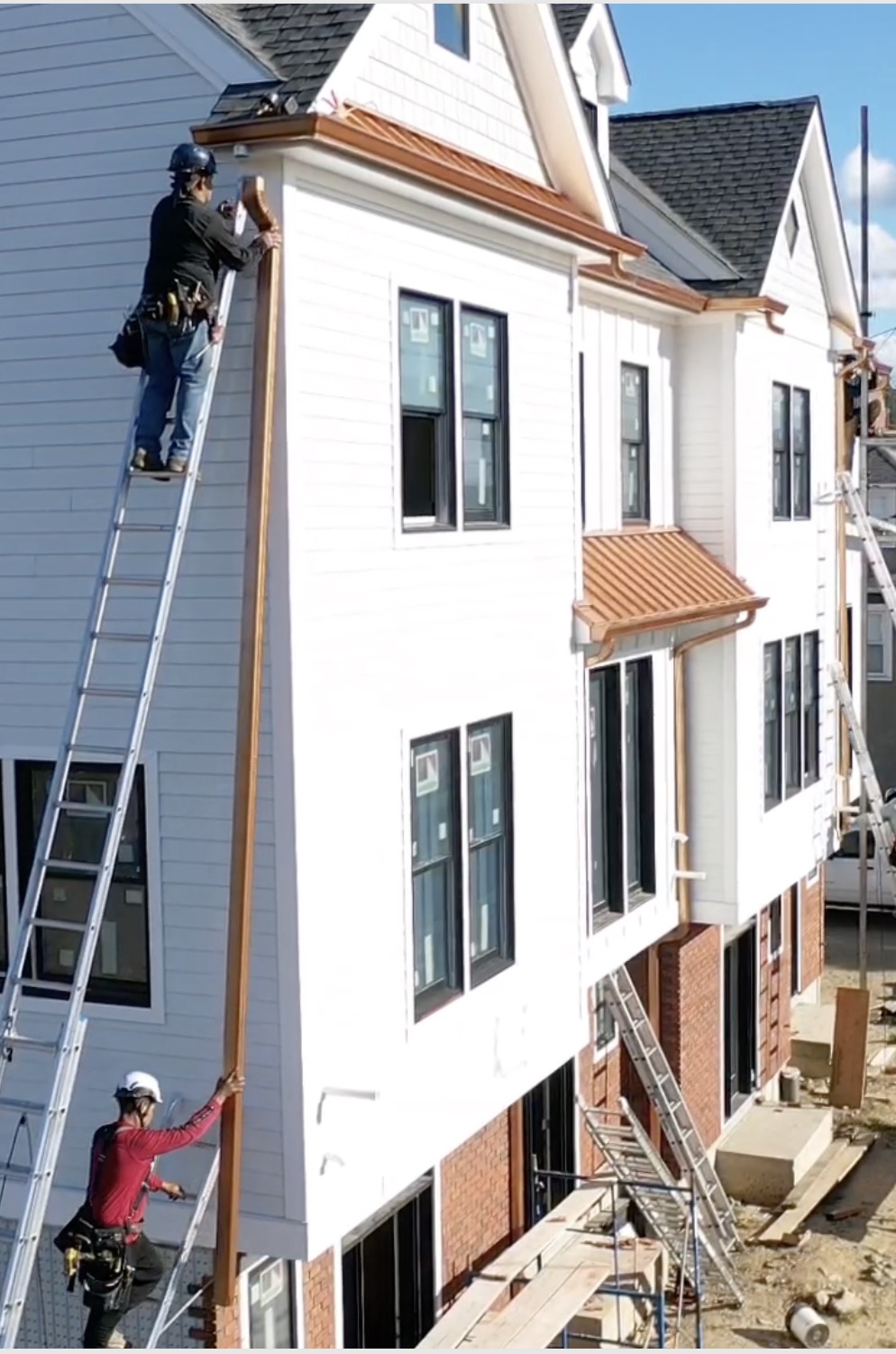 faux copper gutters westchester ny